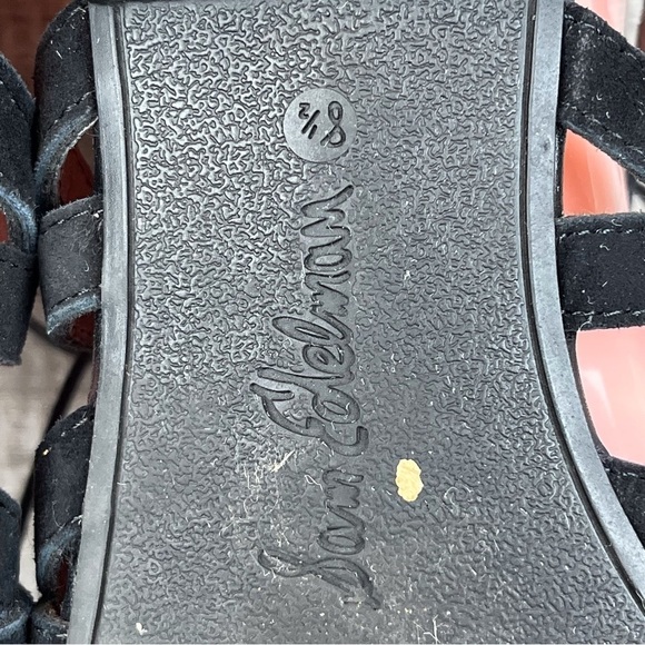 Sam Edelman sz 8.5 Boyden black suede strappy sandals - Picture 10 of 13